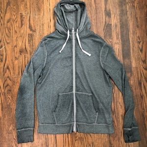 Grey Zip Hoodie